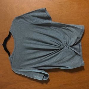 lululemon Size 6 wrap front/cross front/knot front  tee shirt